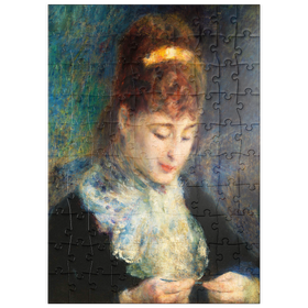 Darstellung des Puzzle Motivs Woman Crocheting (Femme faisant du crochet) (1877) by Pierre-Auguste Renoir - Puzzleteile: 100