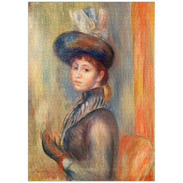 puzzleplate Girl in Gray-Blue (1889) by Pierre-Auguste Renoir 1000 Puzzle