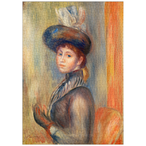 puzzleplate Girl in Gray-Blue (1889) by Pierre-Auguste Renoir 1000 Puzzle