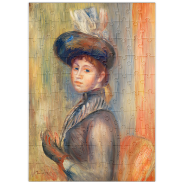 puzzleplate Girl in Gray-Blue (1889) by Pierre-Auguste Renoir 100 Puzzle