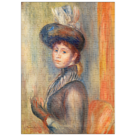 puzzleplate Girl in Gray-Blue (1889) by Pierre-Auguste Renoir 200 Puzzle