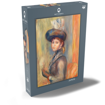 Girl in Gray-Blue (1889) by Pierre-Auguste Renoir 500 Puzzle Schachtel Ansicht2
