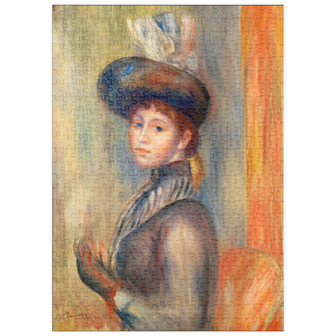 puzzleplate Girl in Gray-Blue (1889) by Pierre-Auguste Renoir 500 Puzzle