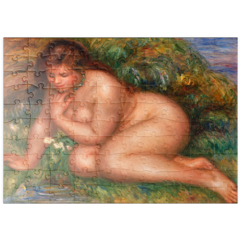puzzleplate Bather Gazing at Herself in the Water (Baigneuse se mirant dans l'eau) (1910) by Pierre-Auguste Renoir 100 Puzzle