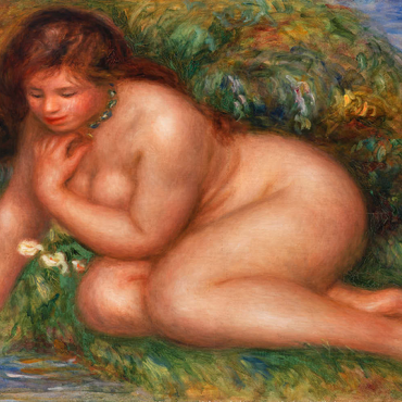 Bather Gazing at Herself in the Water (Baigneuse se mirant dans l'eau) (1910) by Pierre-Auguste Renoir 100 Puzzle 3D Modell