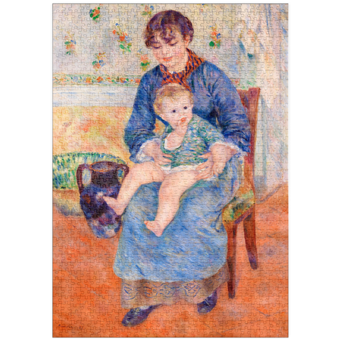 puzzleplate Young Mother (Jeune mère) (1881) by Pierre-Auguste Renoir 1000 Puzzle