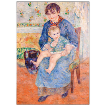 puzzleplate Young Mother (Jeune mère) (1881) by Pierre-Auguste Renoir 100 Puzzle