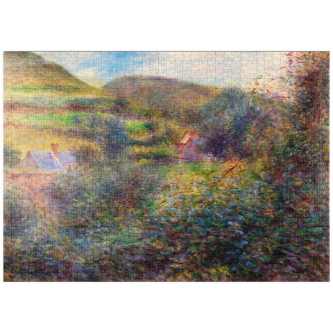puzzleplate Environs of Berneval (1879) by Pierre-Auguste Renoir 1000 Puzzle