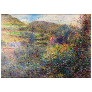 puzzleplate Environs of Berneval (1879) by Pierre-Auguste Renoir 100 Puzzle
