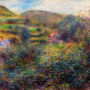 Environs of Berneval (1879) by Pierre-Auguste Renoir 100 Puzzle 3D Modell