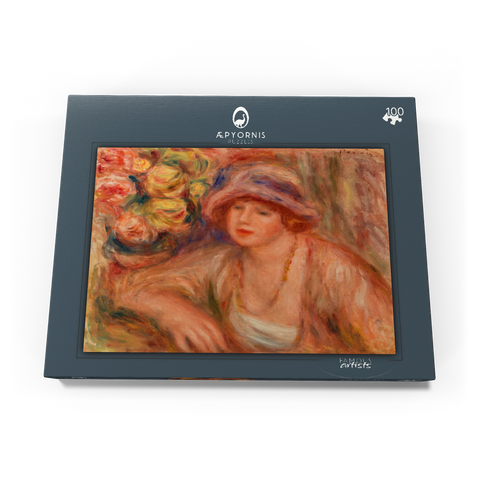 Woman Leaning (Femme accoudée) (1918) by Pierre-Auguste Renoir 100 Puzzle Schachtel Ansicht3