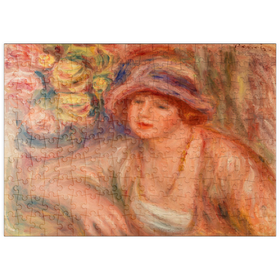 Darstellung des Puzzle-Motivs Woman Leaning (Femme accoudée) (1918) by Pierre-Auguste Renoir – Puzzleteile: 200