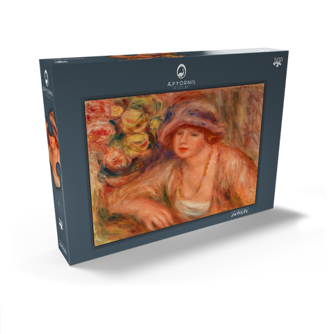 Woman Leaning (Femme accoudée) (1918) by Pierre-Auguste Renoir 500 Puzzle Schachtel Ansicht2
