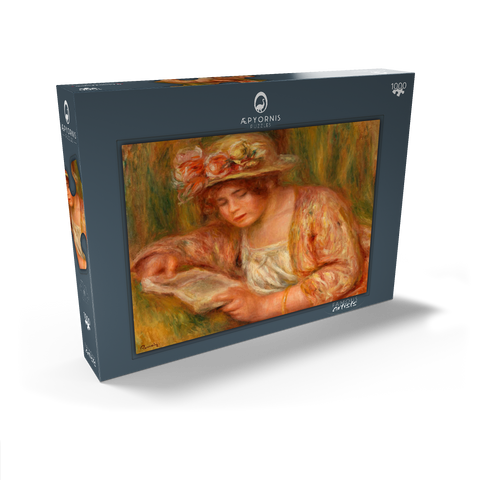 Andrée in a Hat, Reading (Andrée en chapeau, lisant) (1918) by Pierre-Auguste Renoir 1000 Puzzle Schachtel Ansicht2