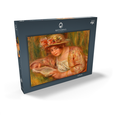 Andrée in a Hat, Reading (Andrée en chapeau, lisant) (1918) by Pierre-Auguste Renoir 100 Puzzle Schachtel Ansicht2