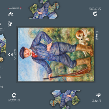 Jean as a Huntsman (1910) by Pierre-Auguste Renoir 1000 Puzzle Schachtel 3D Modell