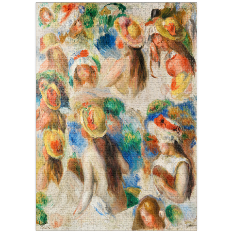 puzzleplate Study of Heads (Étude de têtes) (1890) by Pierre-Auguste Renoir 1000 Puzzle