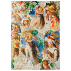 Darstellung des Puzzle Motivs Study of Heads (Étude de têtes) (1890) by Pierre-Auguste Renoir - Puzzleteile: 1000
