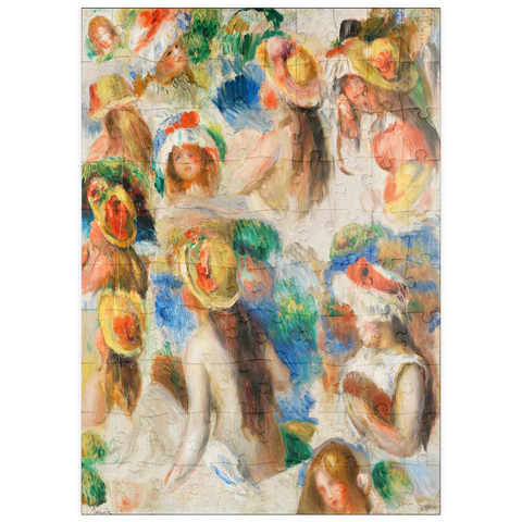 puzzleplate Study of Heads (Étude de têtes) (1890) by Pierre-Auguste Renoir 100 Puzzle