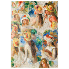 Darstellung des Puzzle Motivs Study of Heads (Étude de têtes) (1890) by Pierre-Auguste Renoir - Puzzleteile: 200