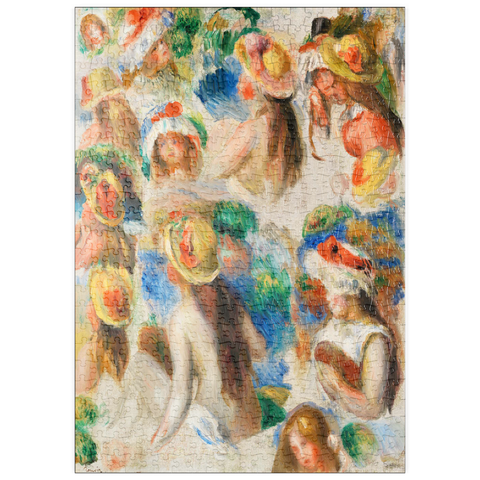 puzzleplate Study of Heads (Étude de têtes) (1890) by Pierre-Auguste Renoir 500 Puzzle