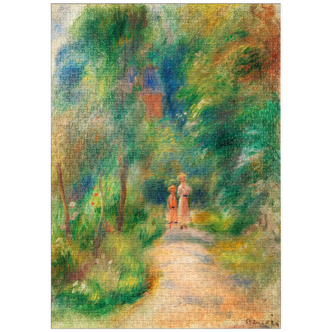 puzzleplate Two Figures on a Path (Deux figures dans un sentier) (1906) by Pierre-Auguste Renoir 1000 Puzzle