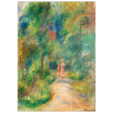 puzzleplate Two Figures on a Path (Deux figures dans un sentier) (1906) by Pierre-Auguste Renoir 100 Puzzle