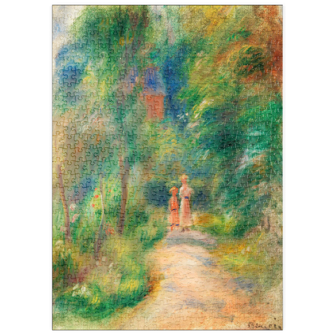 puzzleplate Two Figures on a Path (Deux figures dans un sentier) (1906) by Pierre-Auguste Renoir 500 Puzzle
