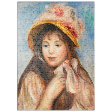 puzzleplate Girl with Pink Bonnet (Jeune fille au chapeau rose) (1894) by Pierre-Auguste Renoir 200 Puzzle