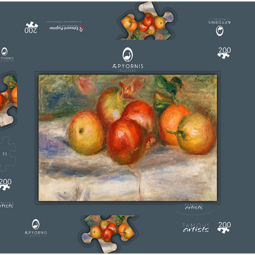 Apples, Oranges, and Lemons (Pommes, oranges et citrons) (1911) by Pierre-Auguste Renoir 200 Puzzle Schachtel 3D Modell