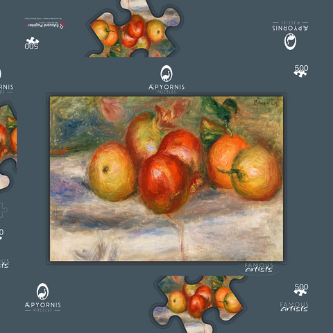 Apples, Oranges, and Lemons (Pommes, oranges et citrons) (1911) by Pierre-Auguste Renoir 500 Puzzle Schachtel 3D Modell