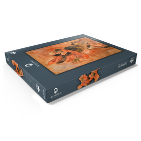 Darstellung des Puzzle Motivs Woman's Head with Red Hat (1890) by Pierre-Auguste Renoir - Puzzleteile: 100