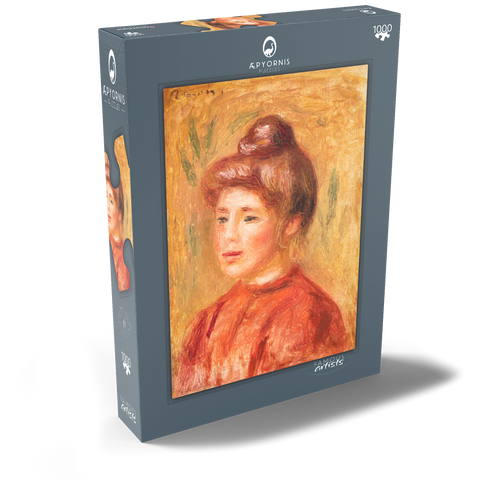 Bust of Woman in Red (Buste de femme en rouge) (1905–1908) by Pierre-Auguste Renoir 1000 Puzzle Schachtel Ansicht2