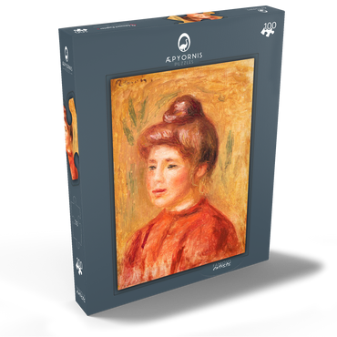 Bust of Woman in Red (Buste de femme en rouge) (1905–1908) by Pierre-Auguste Renoir 100 Puzzle Schachtel Ansicht2