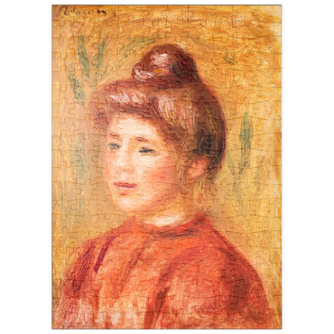 puzzleplate Bust of Woman in Red (Buste de femme en rouge) (1905–1908) by Pierre-Auguste Renoir 200 Puzzle