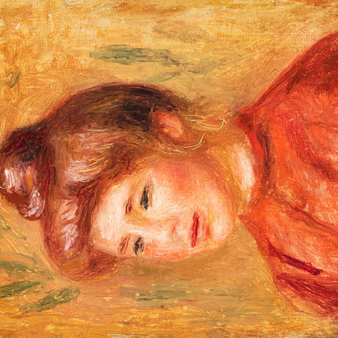 Bust of Woman in Red (Buste de femme en rouge) (1905–1908) by Pierre-Auguste Renoir 200 Puzzle 3D Modell