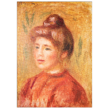 puzzleplate Bust of Woman in Red (Buste de femme en rouge) (1905–1908) by Pierre-Auguste Renoir 500 Puzzle