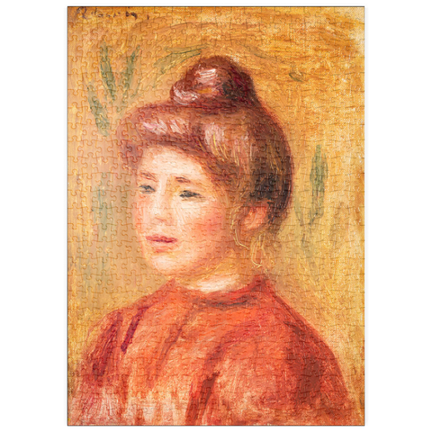 puzzleplate Bust of Woman in Red (Buste de femme en rouge) (1905–1908) by Pierre-Auguste Renoir 500 Puzzle