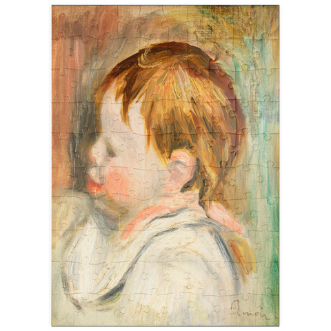 puzzleplate Baby's Head (Tête d'enfant, profil à gauche) (1895) by Pierre-Auguste Renoir 100 Puzzle