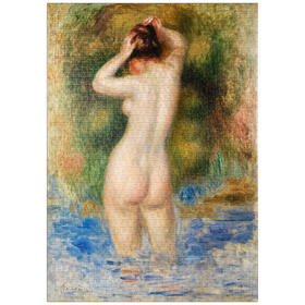 Darstellung des Puzzle-Motivs Bather (Baigneuse) (1890) by Pierre-Auguste Renoir – Puzzleteile: 1000