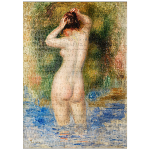 puzzleplate Bather (Baigneuse) (1890) by Pierre-Auguste Renoir 1000 Puzzle
