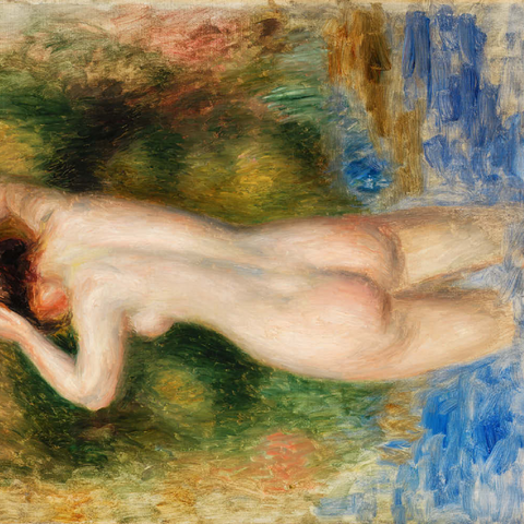 Bather (Baigneuse) (1890) by Pierre-Auguste Renoir 200 Puzzle 3D Modell
