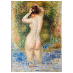Darstellung des Puzzle Motivs Bather (Baigneuse) (1890) by Pierre-Auguste Renoir - Puzzleteile: 500