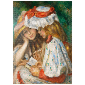 Darstellung des Puzzle-Motivs Two Girls Reading (c. 1890-1891) by Pierre-Auguste Renoir – Puzzleteile: 1000