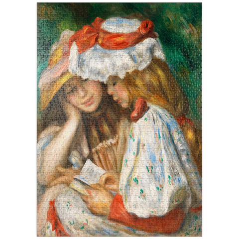 puzzleplate Two Girls Reading (c. 1890–1891) by Pierre-Auguste Renoir 1000 Puzzle