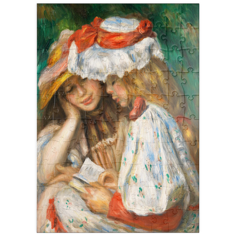 puzzleplate Two Girls Reading (c. 1890–1891) by Pierre-Auguste Renoir 100 Puzzle