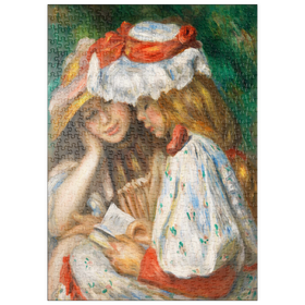 Darstellung des Puzzle Motivs Two Girls Reading (c. 1890-1891) by Pierre-Auguste Renoir - Puzzleteile: 500