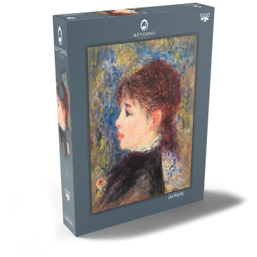 Young Woman with Rose (Jeune fille Ã la rose) (1877) by Pierre-Auguste Renoir 1000 Puzzle Schachtel Ansicht2