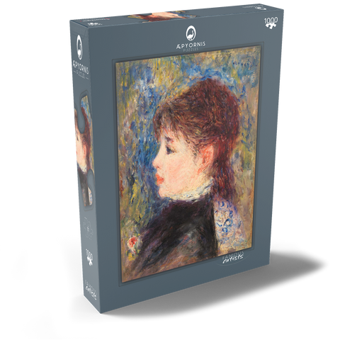 Young Woman with Rose (Jeune fille Ã la rose) (1877) by Pierre-Auguste Renoir 1000 Puzzle Schachtel Ansicht2