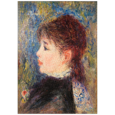 puzzleplate Young Woman with Rose (Jeune fille Ã la rose) (1877) by Pierre-Auguste Renoir 1000 Puzzle